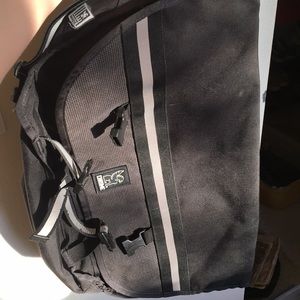 Crossbody chrome black bag